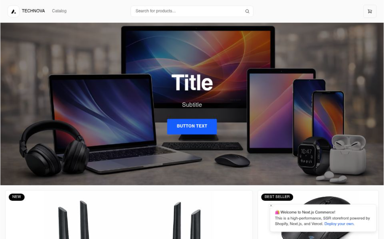 Electronics store demo